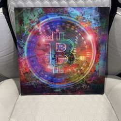 Acrylic Glass Wall Art "Bitcoin Wallet"