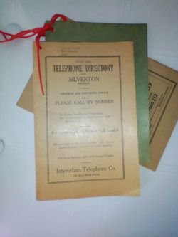 Vintage Phone Books Silverton Oregon