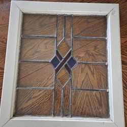Stained glass window.
In good condition