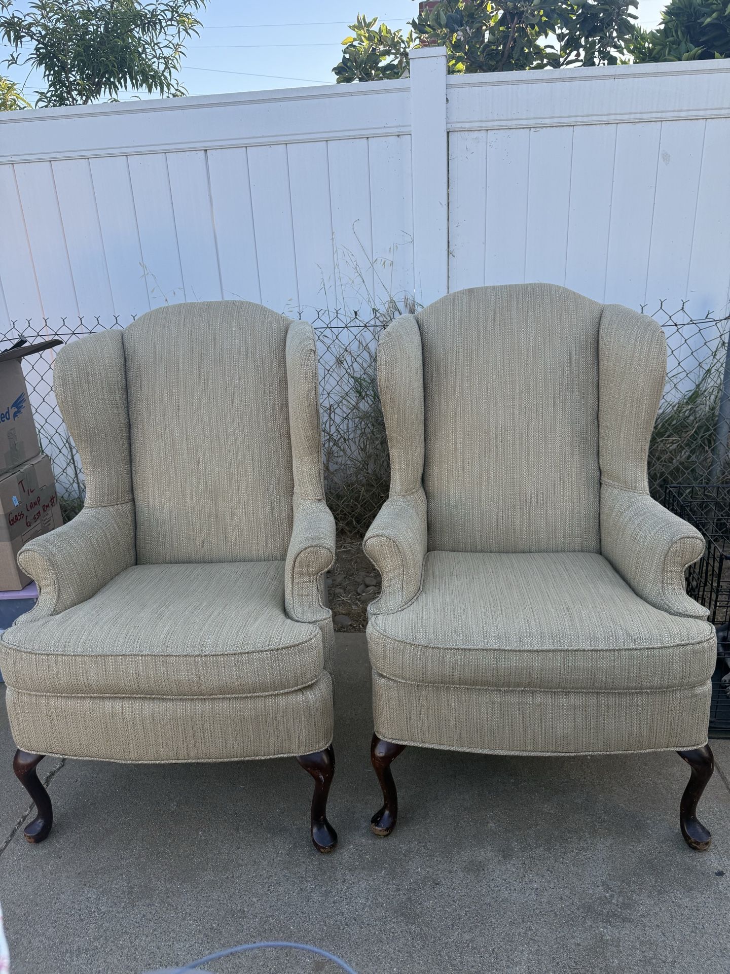 Two arm chairs