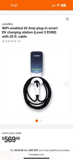 Juice box 32 Smart EV Charger With JuiceNet Green