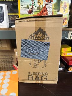 [112]. MEREZA Sleeping Bags for Adults Cold Weather Mens Warm Sleeping Bag for Big and Tall Girls Boys with Compression Sack for 3-4 Season Camping Ba