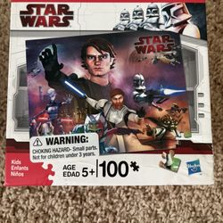 Milton Bradley / Hasbro Star Wars Clone Puzzle 100 PC - Luke