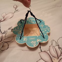 3/$10 🌟 Lowe's Blue Floral Hanging Bird Feeder