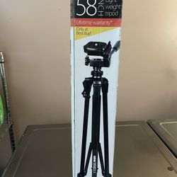Sunpak 5800DLX 58" Tripod for Cameras Smartphones and GoPro