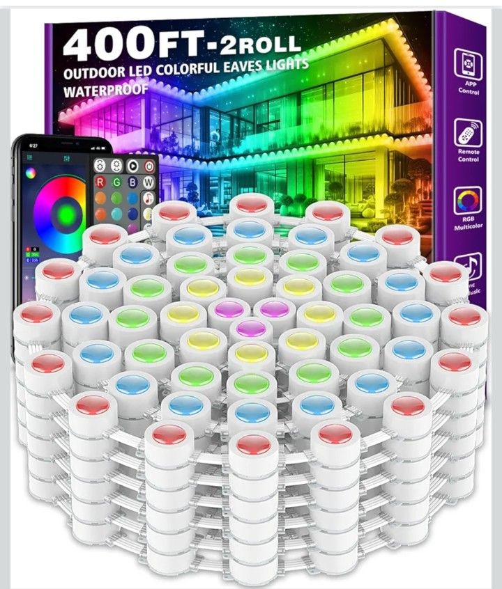 400ft permeant outdoor lights