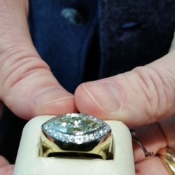 3 1/2 Carat Center Diamond Surrounded By Diamonds