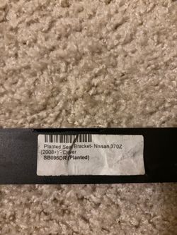 370z bucket seat bracket