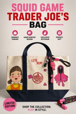 Squid Game Trader Joe's Limited Edition Canvas Tote Bag