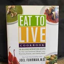 4 Books: Eat To Live Cookbook, Eat For Health #1, Eat For Health #2, & Disease Proof Your Child
