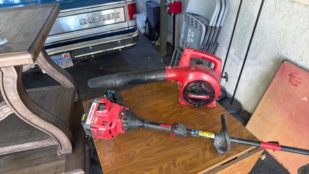 Weed-eater and yard blower