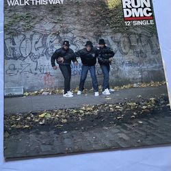 Vintage Run DMC vinyl Record Beastie Boys Eric B Rakim Big Daddy Kane 80’s Hip Hop