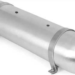 4.2 Gallon 7 Ports （1/4 NPT） Seamless Aluminum Air Tank for Air Ride Suspension Car Train Truck Horn Silver