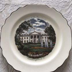 White House “Home Of The Presidents” Collectible Plate - Vintage 1970’s