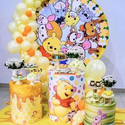 Winnie the Pooh party set up