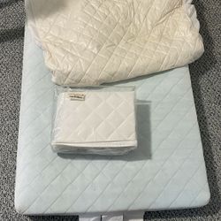 Crib Mattress With 2 Protectors