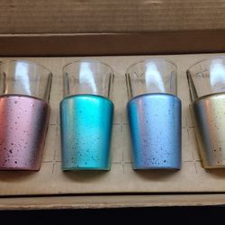 ANTIQUE CANADIAN TUMBLERS BY KING CHROMEWARE 