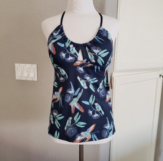 Patagonia Glassy Dawn Tankini Top New Navy Women’s Size Small