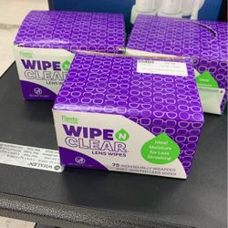 Wipe And Clear Lens Wipes 75 Pack