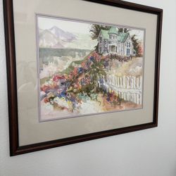 Large Watercolor By PATTI GARAMENDI 