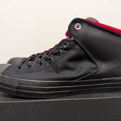 Converse CTAS High Street Hi Space Explorer Black Red Men's Size 13 164883C