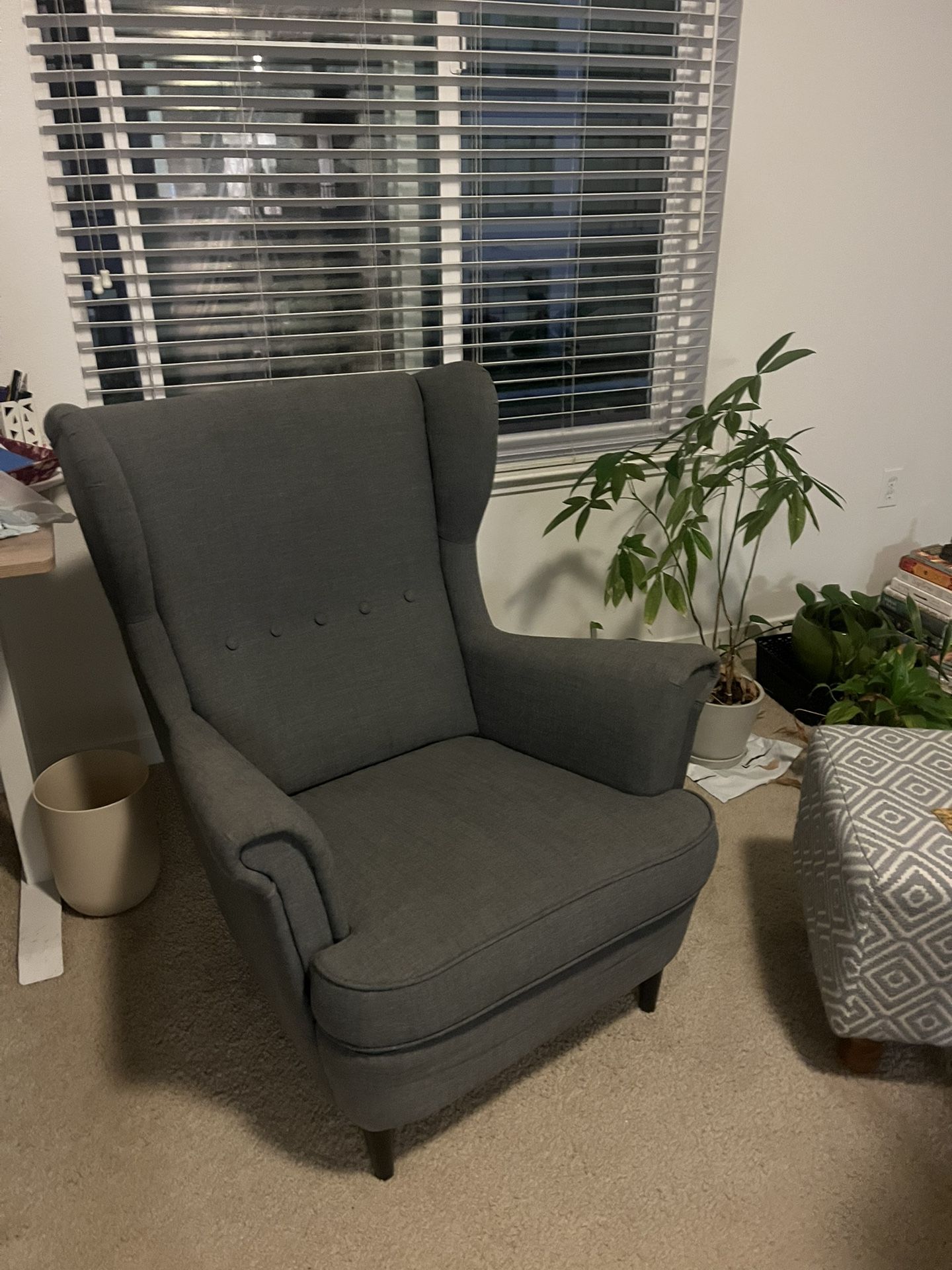 Arm Chair And Free Ottoman 