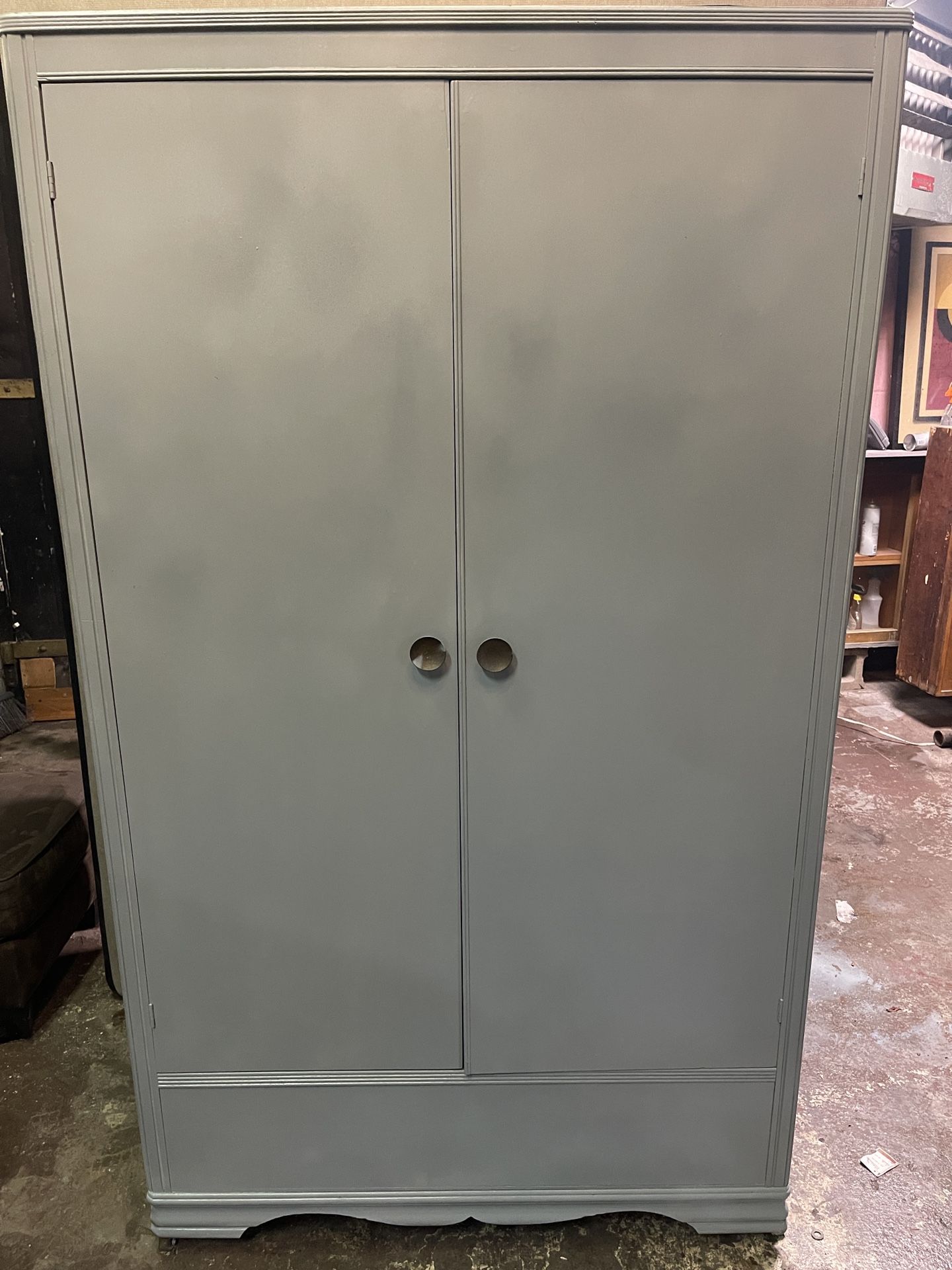 Winter Gray - Cedar Lined Armoire 