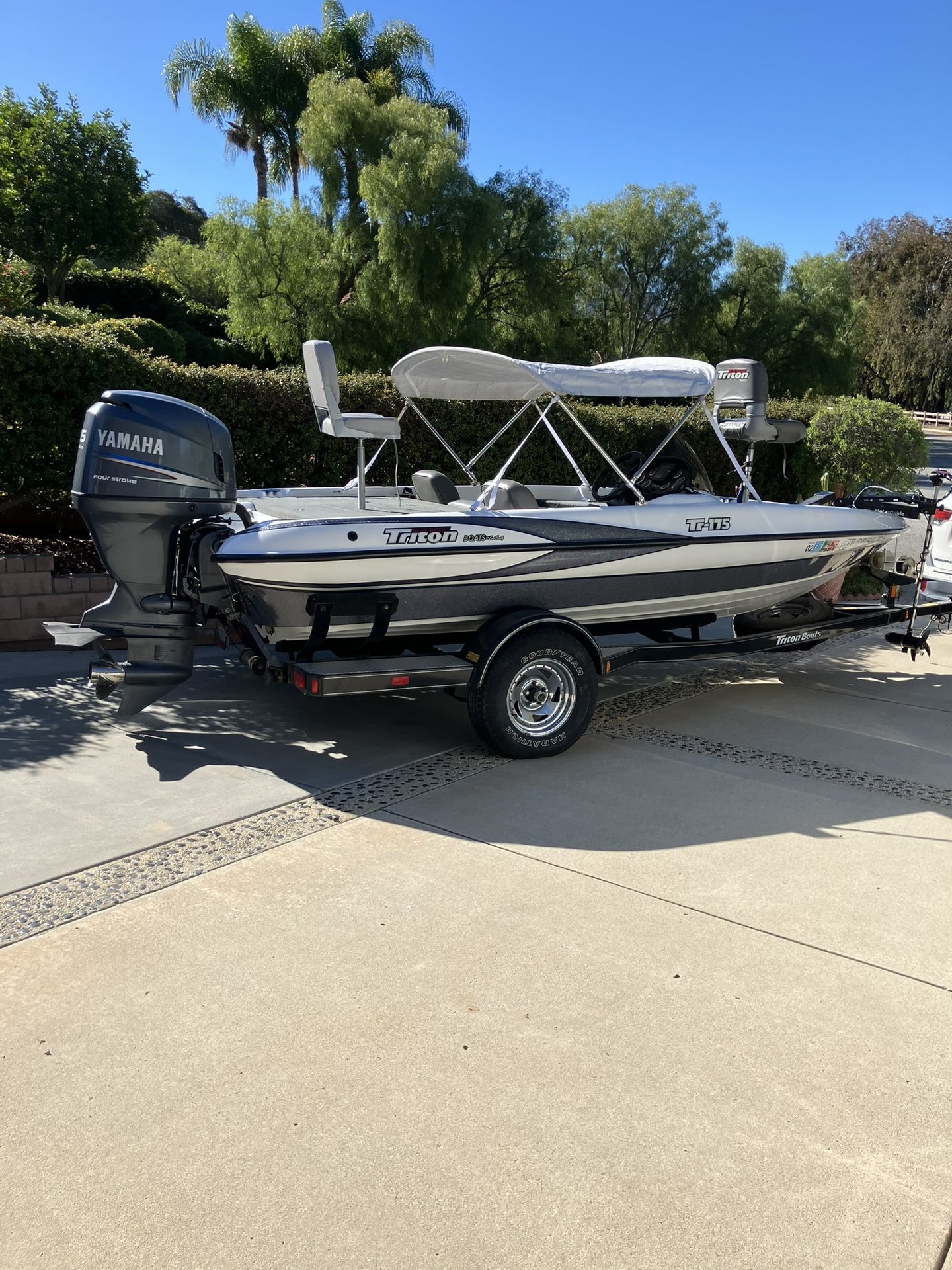 2005 Triton 175 Bass Boat With Yamaha 115 Outboard