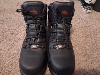 Avenger Work Boots Black Leather Lace-Up