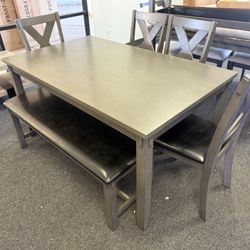 Dining Table With 4 Chairs And A Bench 