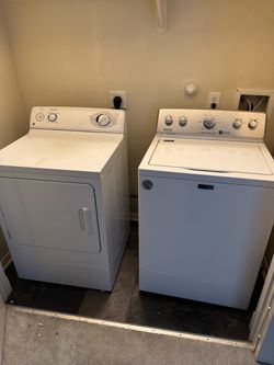 GE Dryer and Maytag Washer Set