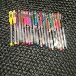 20 Multicolored Gel Pens