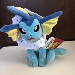 Pokémon Vaporeon Plush – Official 2023 – New with Tags