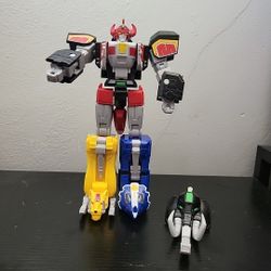 2020 Power Rangers Megazord Bandai Mighty Morphin Deluxe Set Incomplete (P)