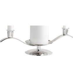 Silver unity candle holder, EUC