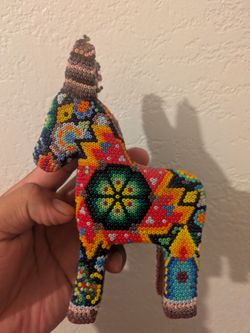 Huichol Beaded Horse Folk Art Figurine