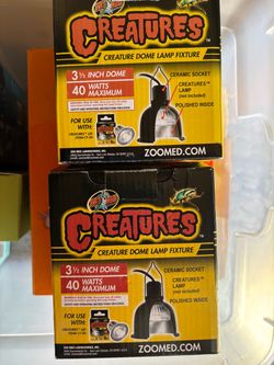 Creature dome lamp fixture, 3 1/2 inch do