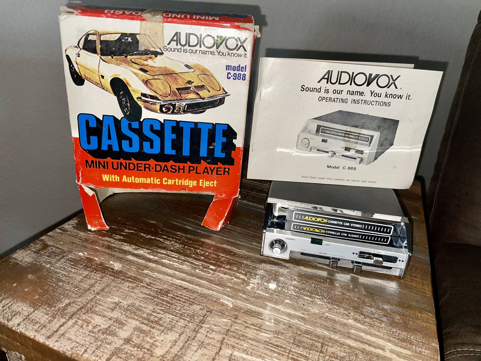 Vintage Audiovox 8 Track Player