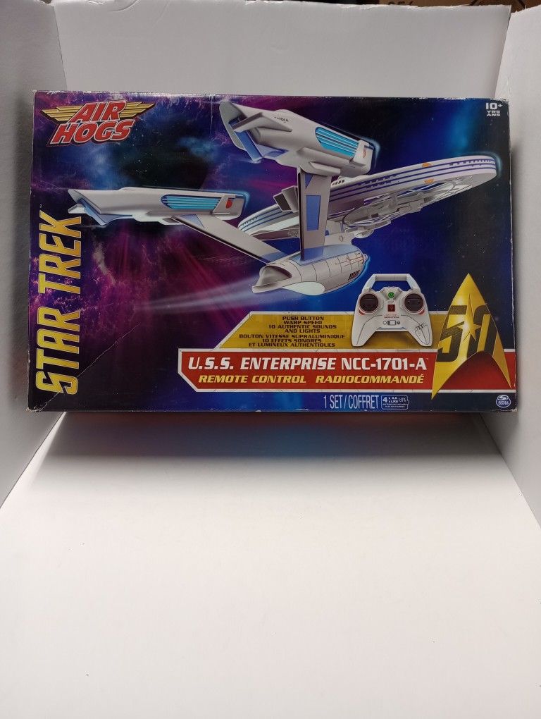 Star Trek USS Enterprise NCC-1701-A Remote Control Drone Brand New In Box! Lights Sound