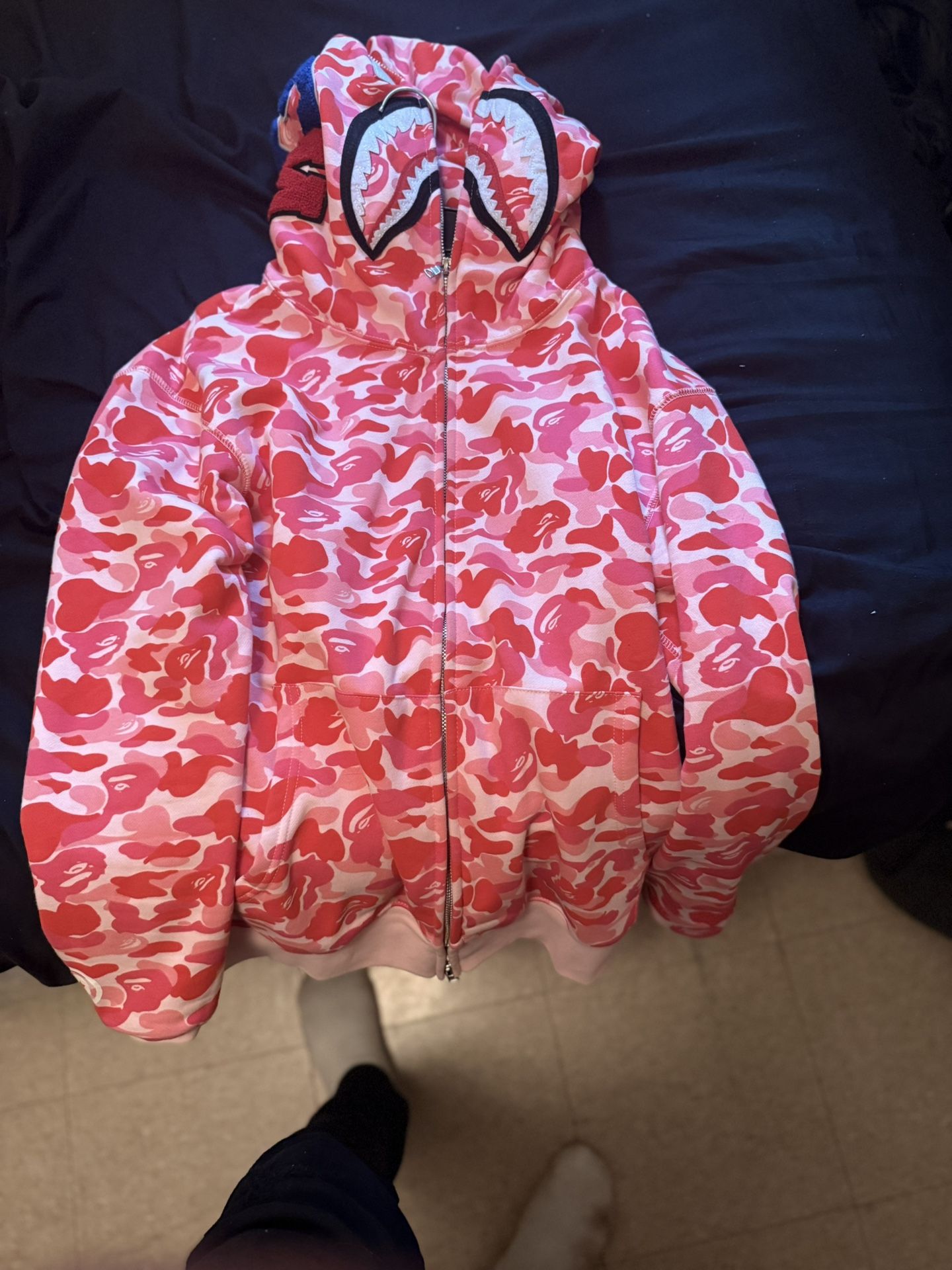 Small Bape Pink Hoodie