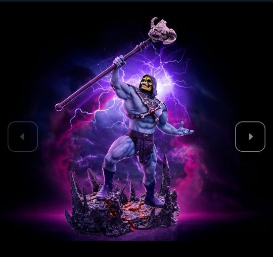 Vintage Skeletor Artwork Skeletor Statue