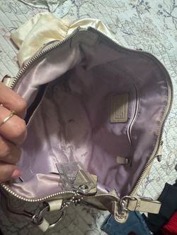 Coach Signature Handbag Cream