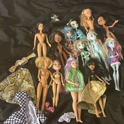 barbie bratz myscene monster high doll lot