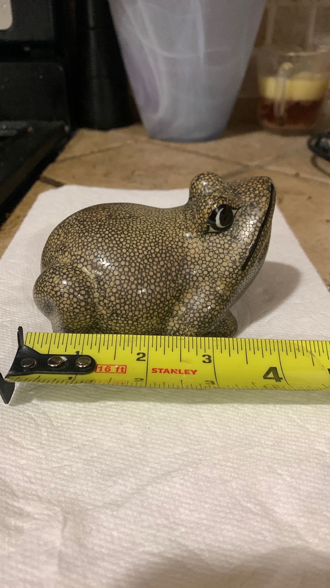 Vintage Bull Frog Toad Figurine