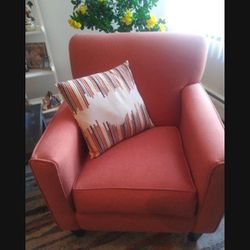 ($325) New Salmon Colored Accent Chair