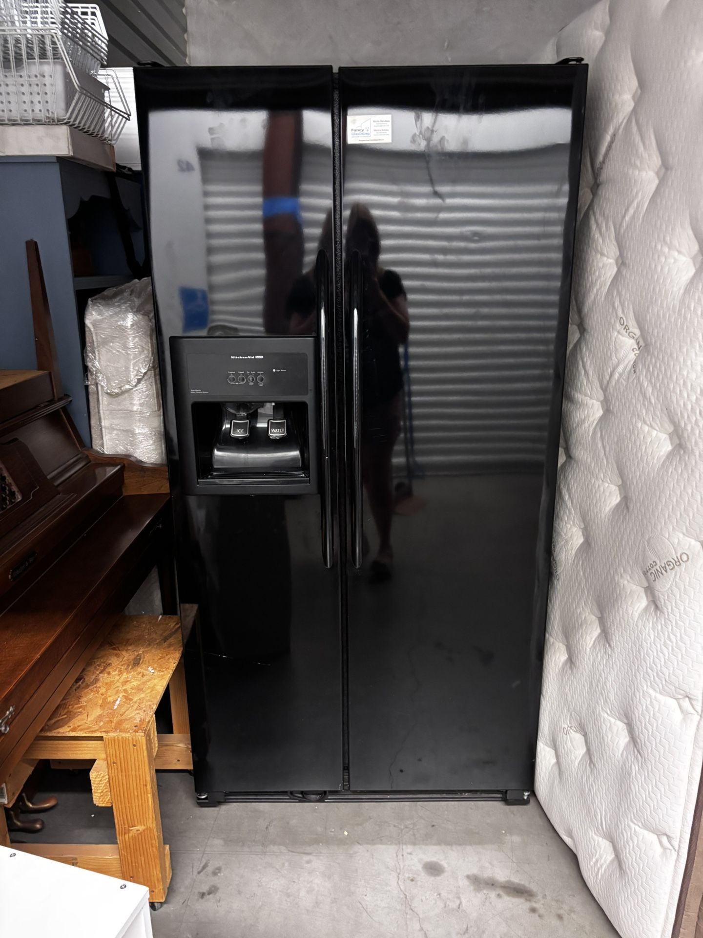 Black Kitchenaide Fridge