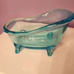 Aqua Glass clawfoot Tub 10"