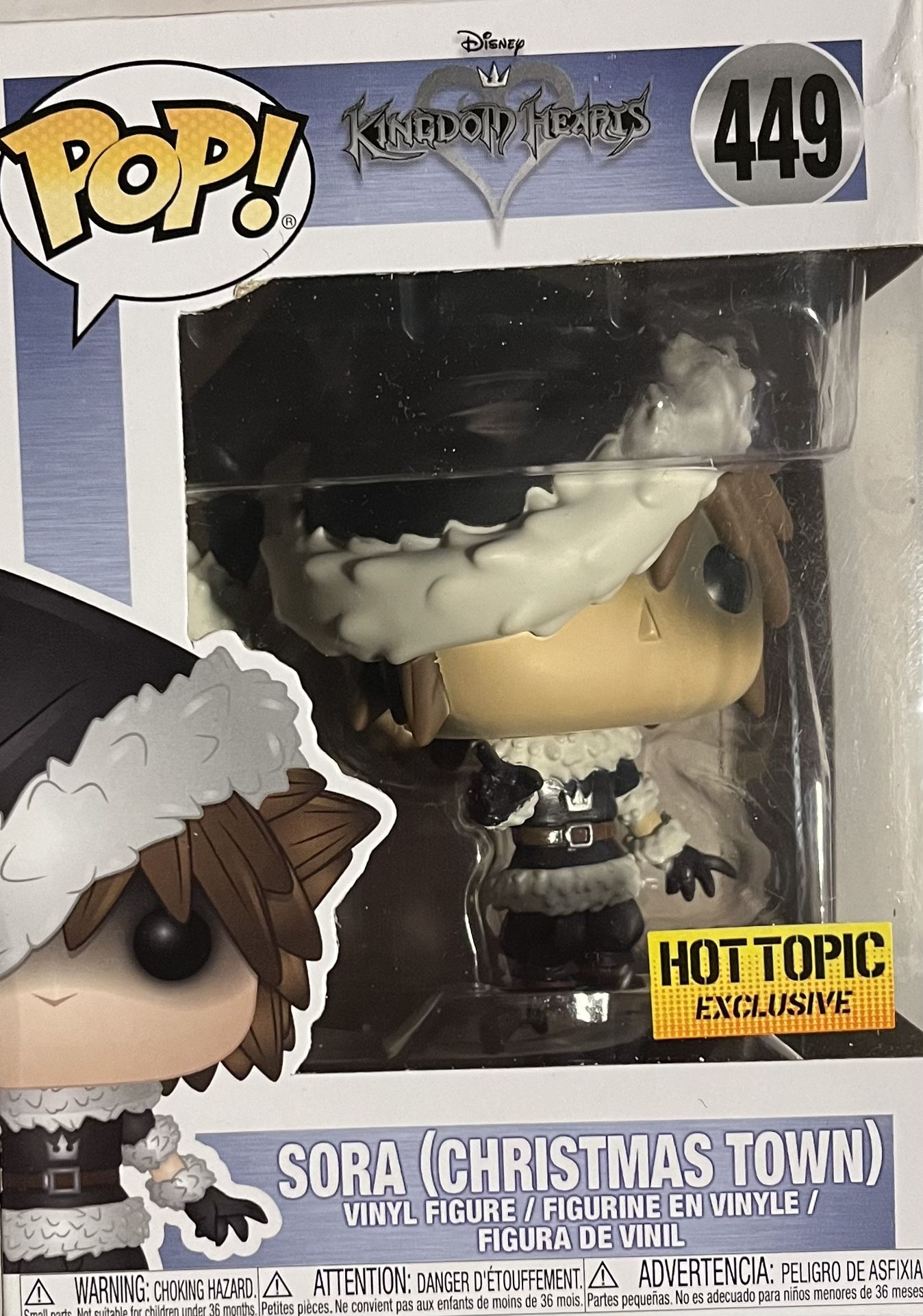 POP FUNKO SORA (ChristmasTown) 449 HOT TOIC EXCLUSIVE