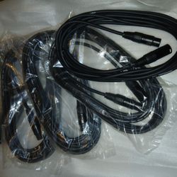 $20 Each 5 For  $80, Brand New XLR Mic Cables