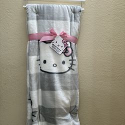 (New) Hello Kitty Plaid Blanket 